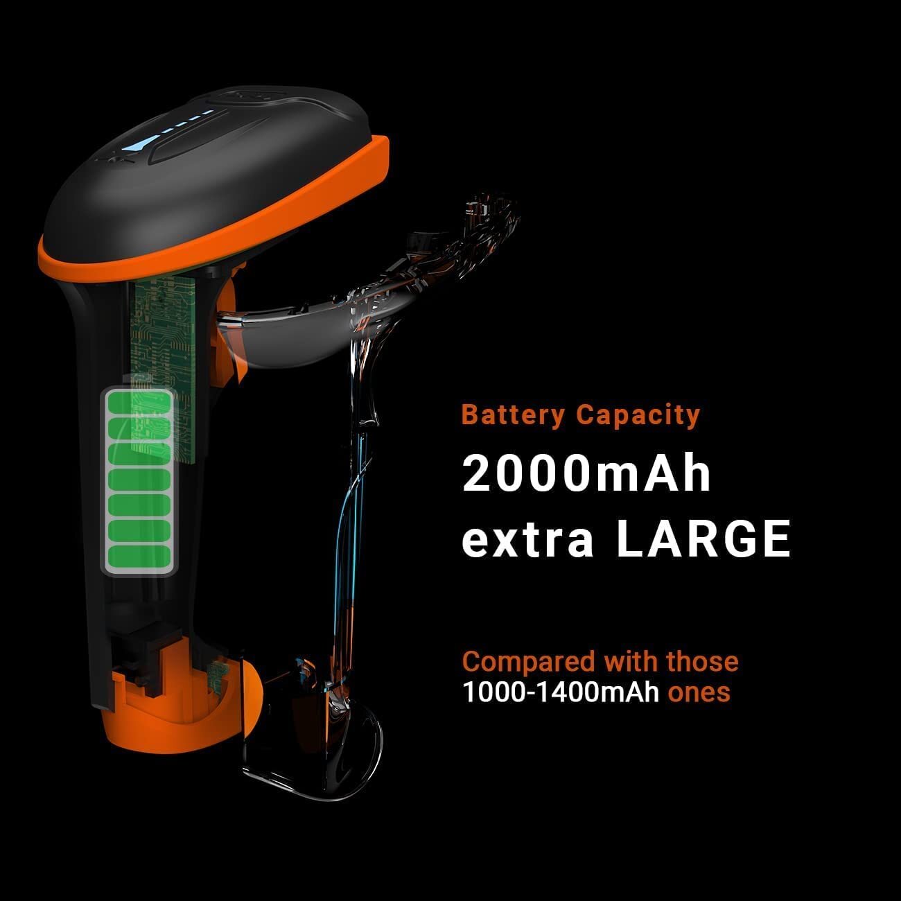 Tera Kabelloser Handheld-Barcode-Scanner 1D Wireless USB Akku 2000mAh Modell 5100 Orange