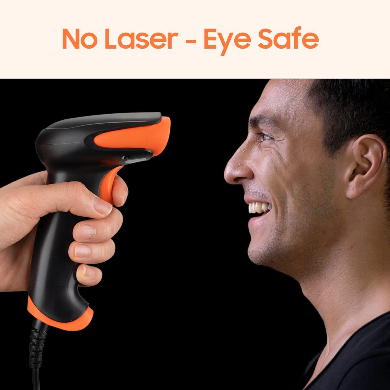 Tera Barcode Scanner 1D CCD Handlich Plug und Play Barcode-Leser SchnellerPräziser Modell 1500C