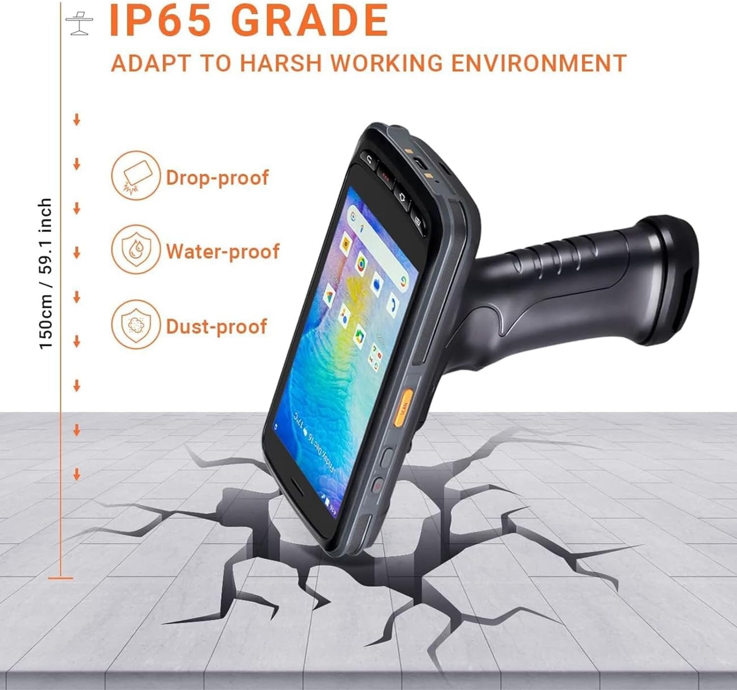 Tera Pro PDA Handheld Barcode Scanner mit Ladestation POS Terminal Mobiler Computer Tera-P172