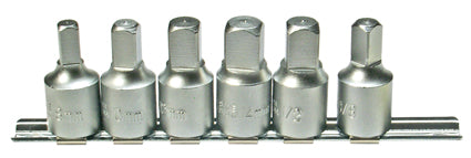 Öldienstschlüssel-Satz Antrieb Innenvierkant 12,5 mm (1/2") Abtrieb Innenvierkant 6-tlg.