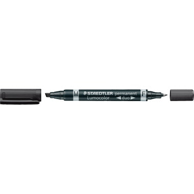 STAEDTLER® Permanentmarker Lumocolor® Duo 348 B 0,6 und 1,5-4mm schwarz
