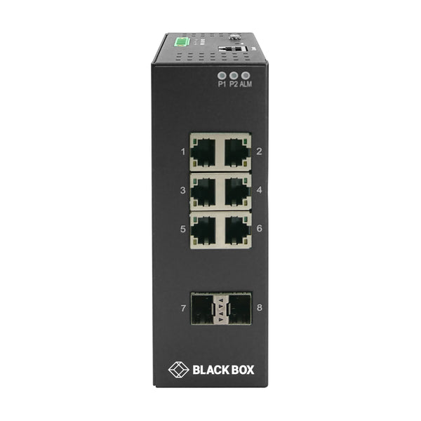 Black Box Industrial Gigabit Ethernet Managed L2+ Switch - Extreme Temperature - INDRy