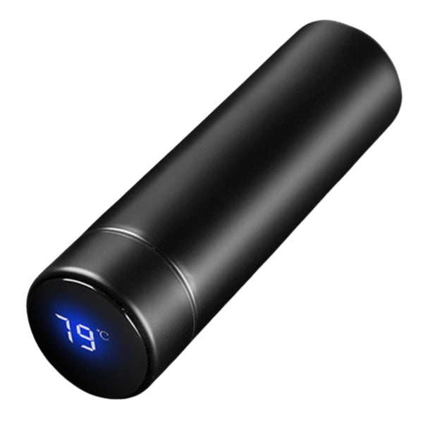 Isolierflasche mit LCD Temperaturanzeige 500ml schwarz