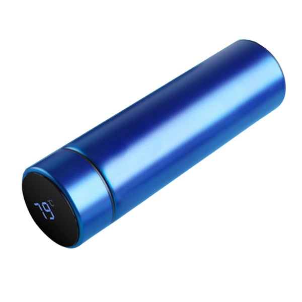 Isolierflasche mit LCD Temperaturanzeige 500ml blau