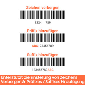Tera Barcode Scanner 1D 2D QR Kabellos 2,4 GHz USB Handscanner, D5100-CR