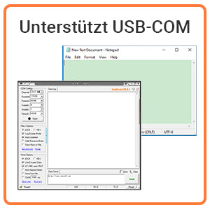 Tera Kabelloser Barcodescanner Handheld 1D Wireless USB Akku 2000mAh Modell 5100 Dunkelblau