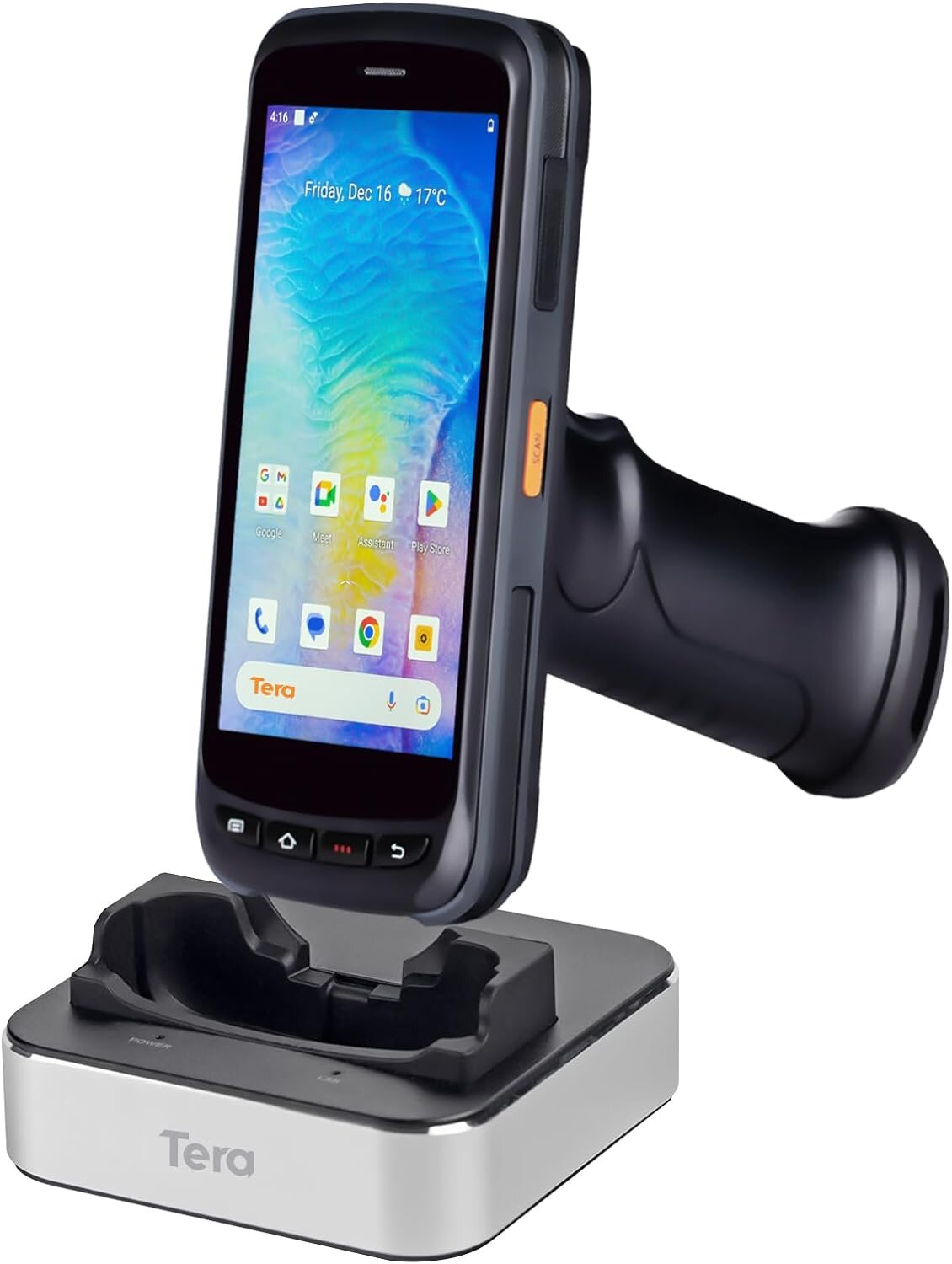 Tera Pro PDA Handheld Barcode Scanner mit Ladestation POS Terminal Mobiler Computer Tera-P172