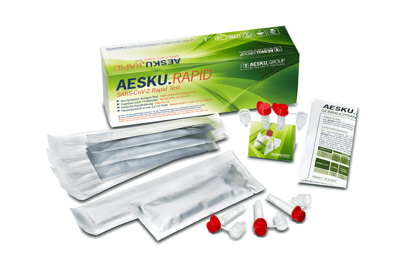 AESKU RAPID SARS-CoV-2 antígeno prueba rápida autodiagnóstico CE0483 paquete de 5