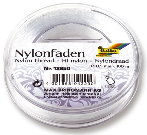 Nylonfaden - 0,5 mm, 100 m