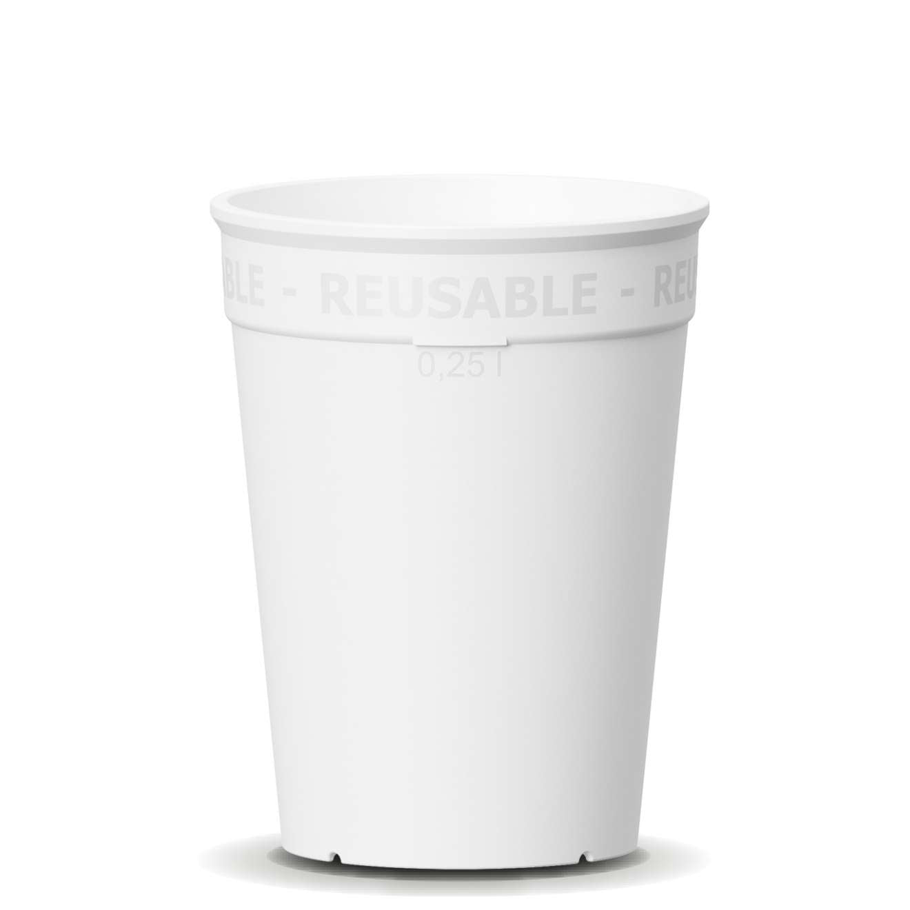 emissimo Coffee to go Mehrweg Becher weiß 0,25l - 320ml