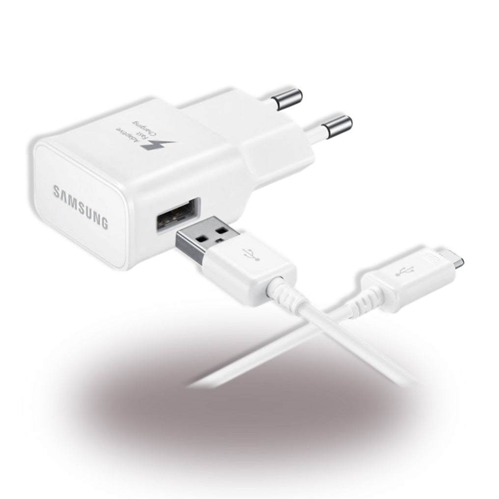 Samsung - EP-TA20EWE - Cargador Rápido + Cable USB a USB Tipo-C - Blanco