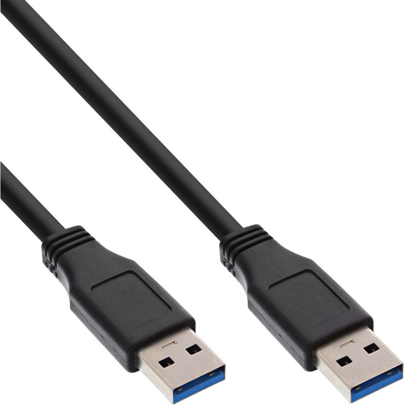 InLine® USB 3.0 Kabel, A an A, schwarz, 1m