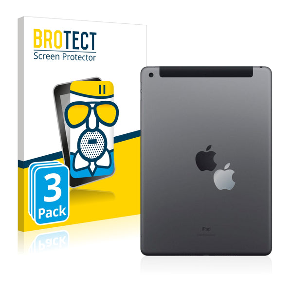 3x BROTECT® AirGlass® Matte Panzerglasfolie für Apple iPad WiFi 10.2 2019 (Logo)