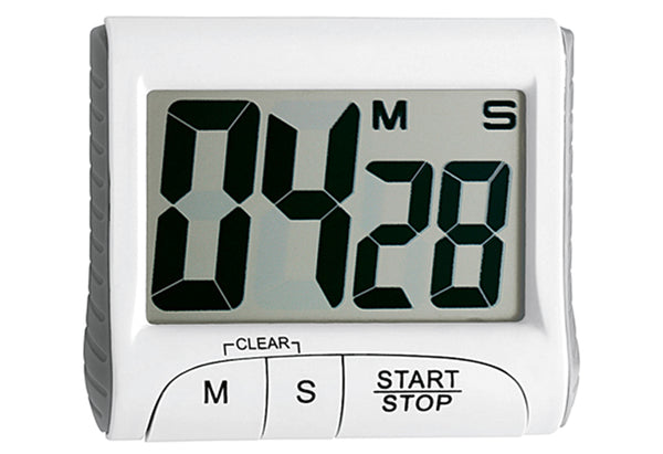 TFA-Dostmann 38.2021.02, temporizador de cocina digital, blanco, 99 min, plástico, LCD, magnético