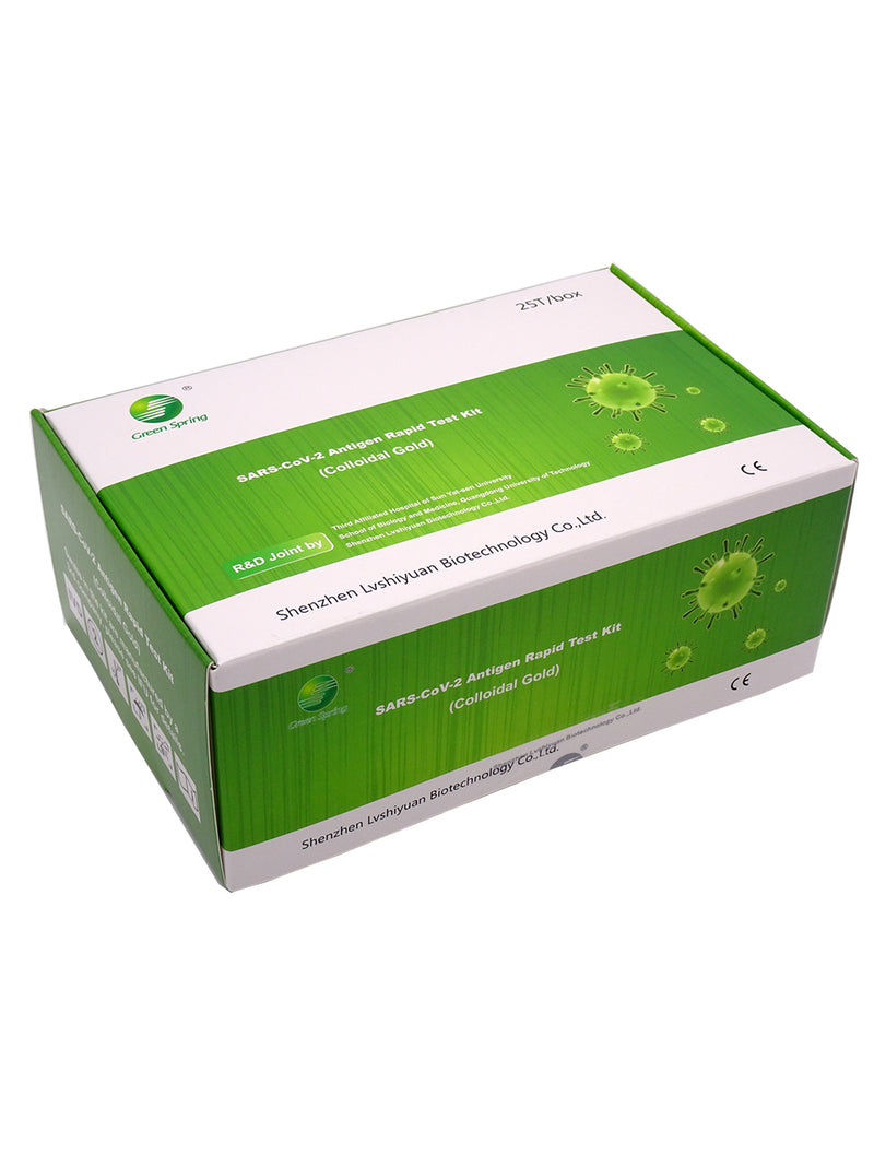 Green Spring Profitest Corona Antigen Schnelltest 4-1 Nase-Rachen, Nasal, Rachen, Lolli 25er