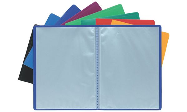 EXACOMPTA Sichtbuch, DIN A4, PP, 60 Hüllen, farbig sortiert (8701263)