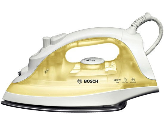 Bosch TDA2325 Trocken- & Dampfbügeleisen Palladium-Sohle 1800W Weiß - Gelb Bügeleisen
