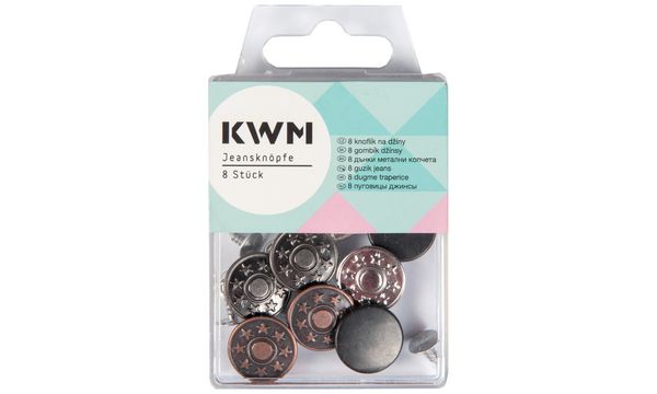 Botones de jeans KWM en un conjunto (59000161)