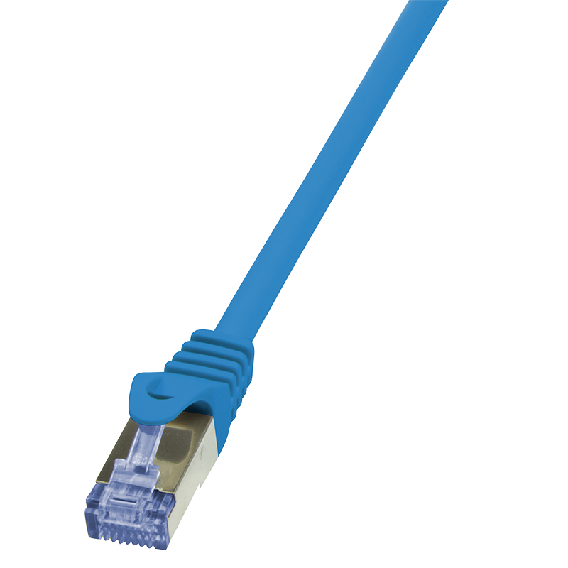 LogiLink Professional Patchkabel Cat.6A 10G S/FTP, PIMF, PrimeLine, blau, 0,5m