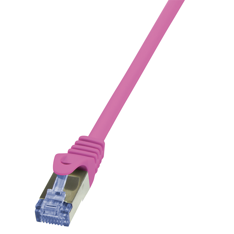 LogiLink Professional Patchkabel Cat.6A 10G S/FTP, PIMF, PrimeLine, pink, 3m