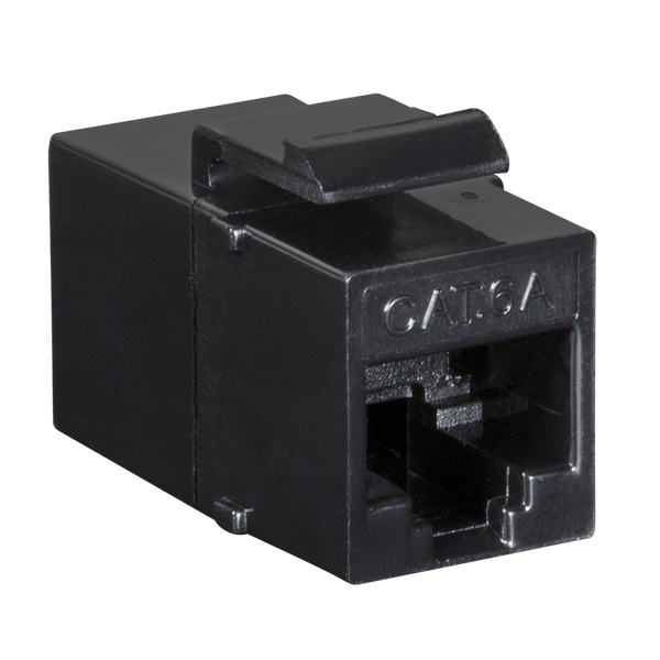 LogiLink Professional Keystone Conector modular Conector hembra RJ45 &gt; Conector hembra RJ45 Cat.6A UTP, negro