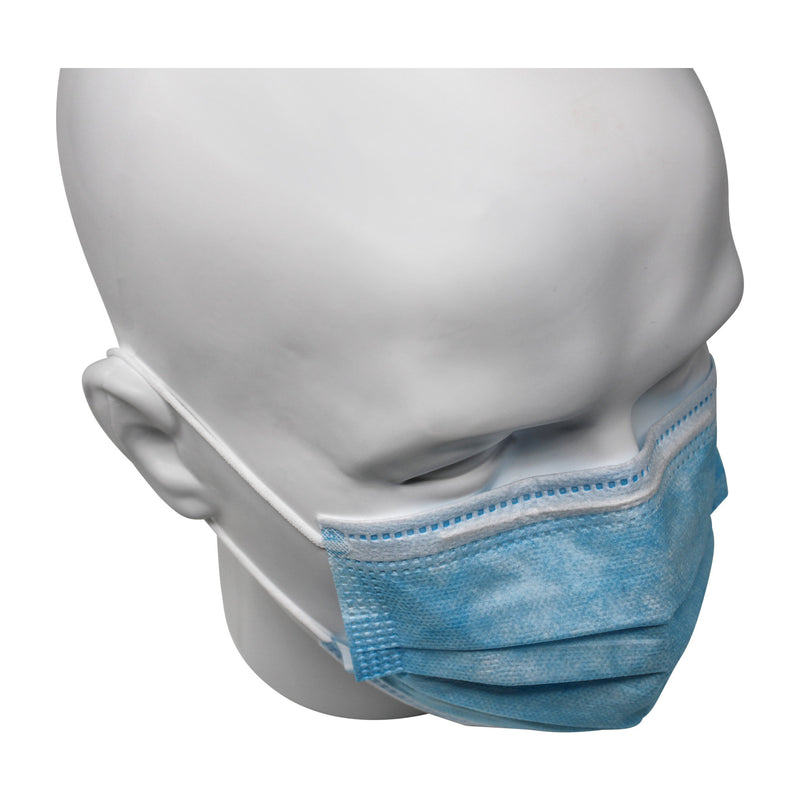 Stetecs OP protector bucal Alemania, máscara Protector bucal médico de 3 capas EN 14683 (Tipo II R) azul