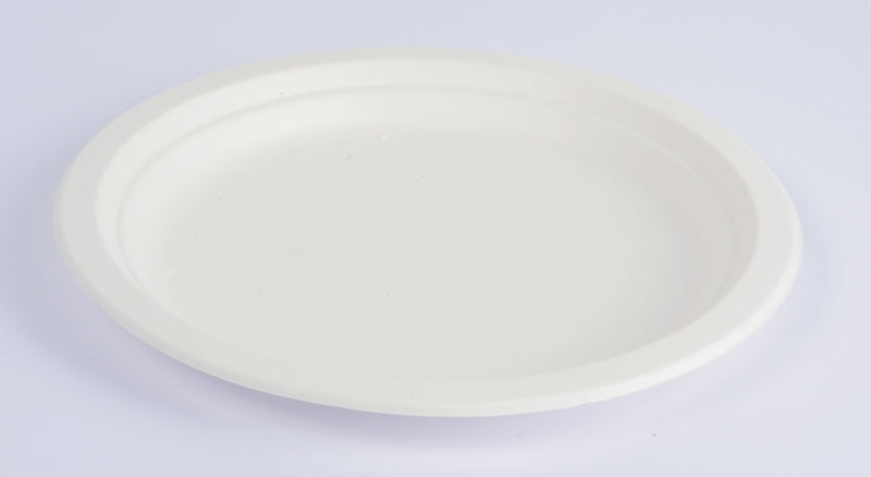 Placas de pulpa redondas, Ø 26 cm, compostables - Envase: 50 uds por paquete