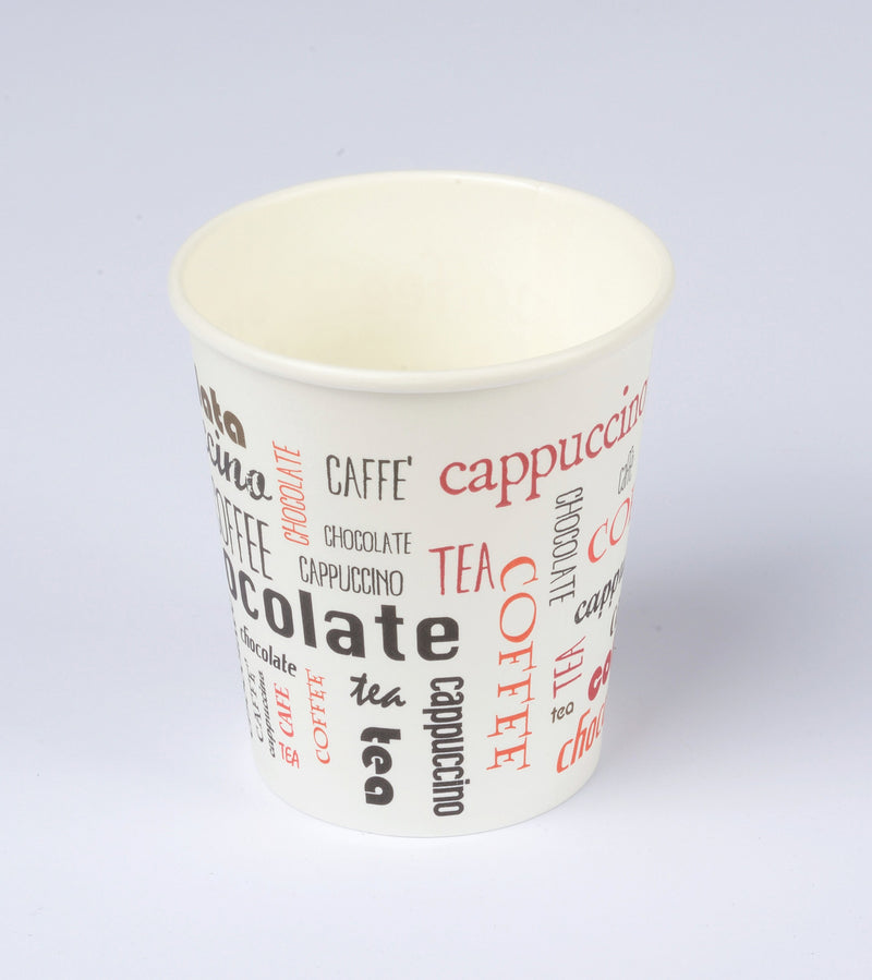 Vasos de papel con motivo Daily + PE - Tipo: Cup - Capacidad: 237 ml (8 oz) - 50 piezas