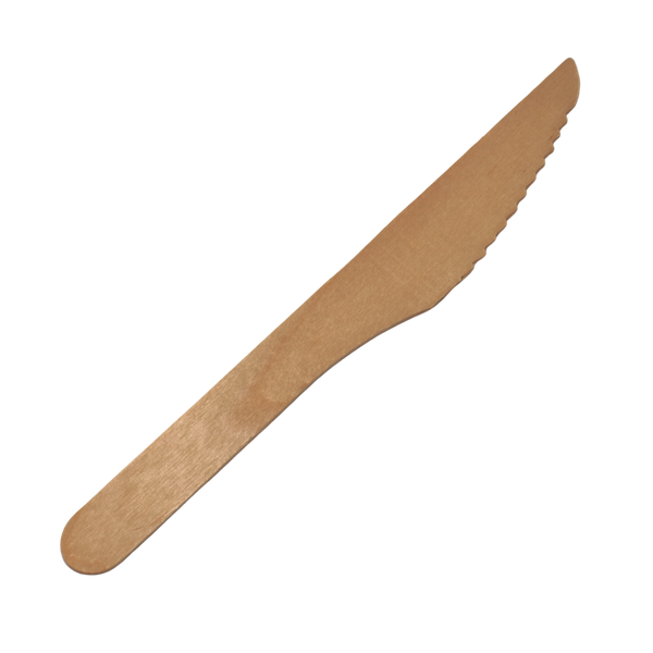 Messer aus Holz -Länge: 15,5cm; Gewicht 2,4g - Verpackung: 100 St. im Pack