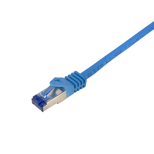 LogiLink Professional patch cable Ultraflex, Cat.6A, S/FTP, azul, 0,5 m