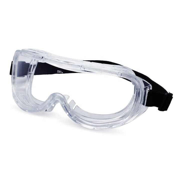 Gafas protectoras de PVC Clase I médica sobre gafas antivaho transparentes con banda elástica