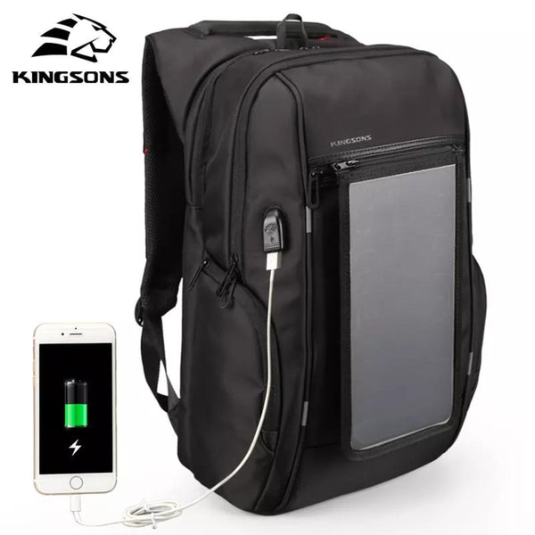Solarrucksack 17” Laptop Solar Backpack schwarz