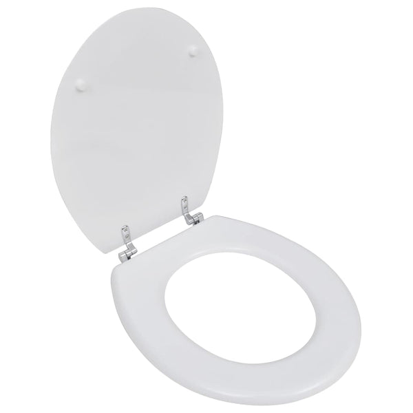 Toilettensitz MDF Deckel ohne Absenkautomatik Design Weiß