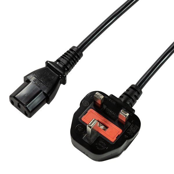 Cable de alimentación LogiLink, enchufe del Reino Unido (BS 1363) a toma IEC