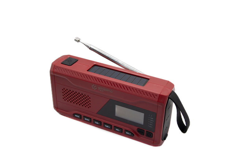 Emissimo Tec Mini ACE DAB+ radio de emergencia radio de manivela radio solar power bank linterna USB-C