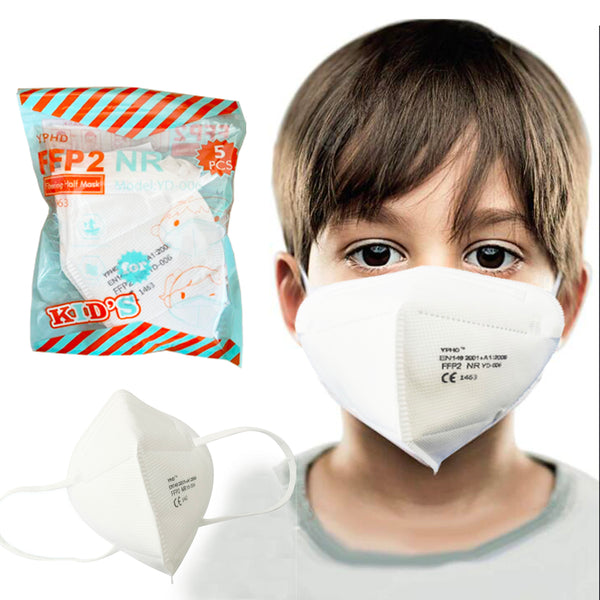 emissimo FFP2 máscara protectora XS con orejeras blanco (paquete de 50)