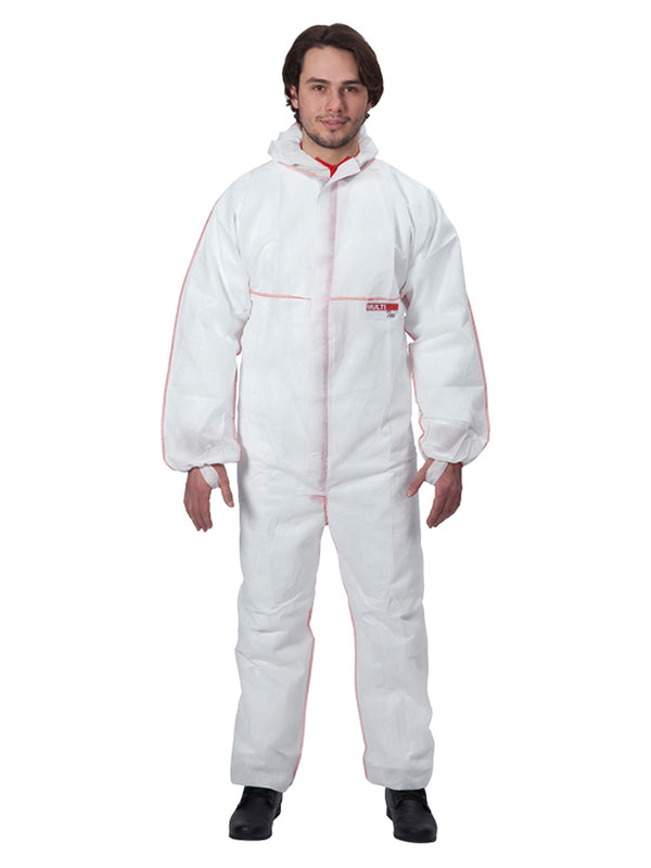 Tamaño blanco MULTI TEC XL 3S, ropa de protección química, mono blanco con capucha