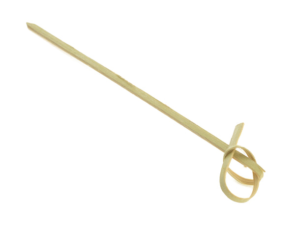Brochetas de bambú con lazo - Dimensiones: L 180 mm - 100 piezas