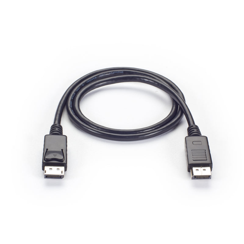 Cable DisplayPort Black Box 4K60Hz DP Versión 1.2 Macho/Macho con pestillos 0.9m