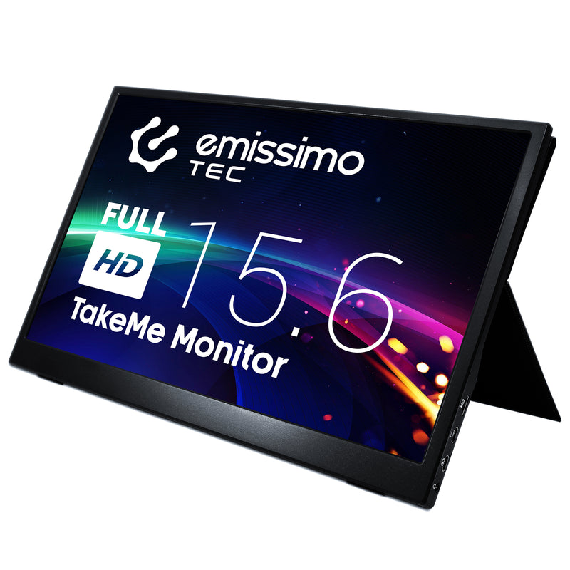 emissimo Tragbarer Monitor -TakeMe- 39.6 cm (15.6 Zoll) 1920 x 1080 Pixel Full HD 3 ms USB-C™ IPS
