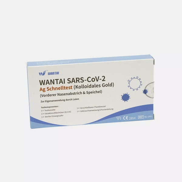 Wantai SARS-Cov-2 Ag prueba rápida (oro coloidal) prueba de colocación 2 en 1 (lollitest y nasal) CE2854